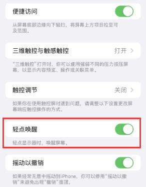 丰城苹果授权维修站分享iPhone轻点无法唤醒怎么办 